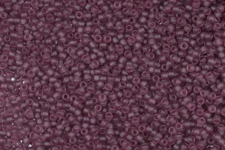 Rokajlové korálky Toho - Round 15/0 : Transparent-Frosted Med Amethyst TR-15-6BF